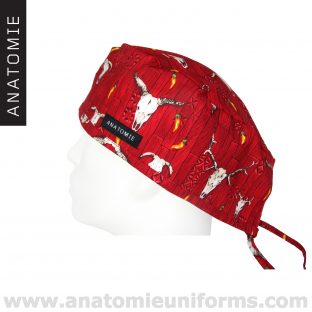 Surgical Caps ANATOMIE Red Western - ANA046