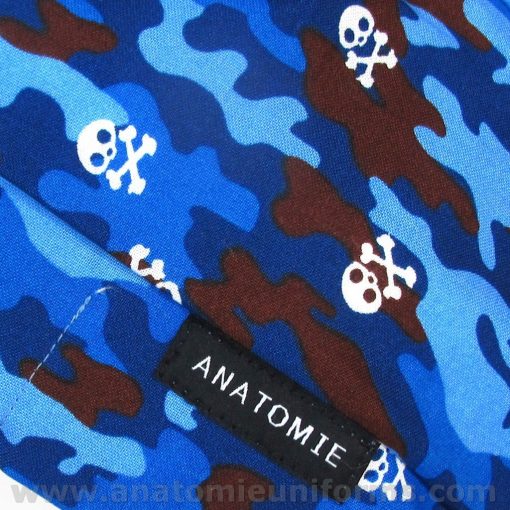 ANATOMIE BANDANA for Operating Room Blue Camouflage - 019d