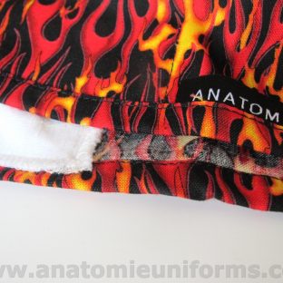 Surgical Caps Surgeons Red Yellow Flmaes - ANA060